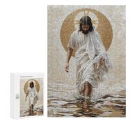 Rompecabezas 300 PCS para Adolescentes Jesus Walking on Water Rompecabezas para Adultos Juego Práctico Regalo De Cumpleaños Regalo De Cumpleaños, Regalos, 300 PCS