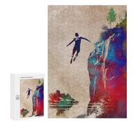 Rompecabezas 300 PCS para Adolescentes Jumping to The Water Rompecabezas Juego De Ingenio Aliviador De Estrés Desafiante para Completar 300 PCS