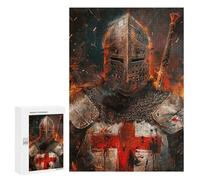Rompecabezas 300 PCS para Adolescentes Knights of The Holy Order Rompecabezas para Adultos Juguete Decoración De Pared Difícil Difícil Desafiante De Completar 300 PCS