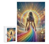 Rompecabezas 300 PCS para Adolescentes Leading The Rainbow Rompecabezas para Adultos Juego Práctico Pero Divertido Y Humorístico para Cumpleaños, Navidad 300 PCS