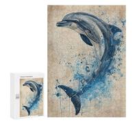 Rompecabezas 300 PCS para Adolescentes Leap of The Dolphin Rompecabezas para Adultos Juego Práctico Pero Divertido Y Humorístico Regalo De Cumpleaños, Regalos, 300 PCS