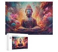 Rompecabezas 300 PCS para Adolescentes Lotus Serenity A Spiritual Journey Rompecabezas para Adultos Juego Familiar Carrera De Velocidad De Manos Regalos para Reducir El Estrés 300 PCS
