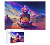 Rompecabezas 300 PCS para Adolescentes Lotus Serenity A Visionary Journey Rompecabezas para Adultos Juegos Relajantes Difícil Difícil Desafío Educativo 300 PCS