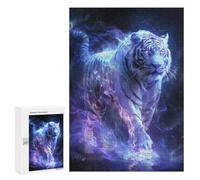 Rompecabezas 300 PCS para Adolescentes Luminescent Tiger Prowl Rompecabezas para Adultos Juego Práctico Regalo De Cumpleaños Regalo De Cumpleaños, Regalos, 300 PCS