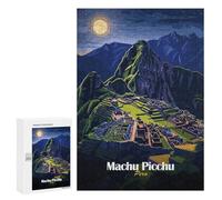 Rompecabezas 300 PCS para Adolescentes Machu Picchu Night View Rompecabezas para Adultos Juguete Decoración De Pared Difícil Difícil Desafiante De Completar 300 PCS