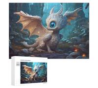 Rompecabezas 300 PCS para Adolescentes Magical Baby Dragon in Enchanted Forest Rompecabezas para Adultos Juegos Relajantes Difícil Difícil Desafío Educativo 300 PCS
