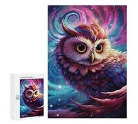 Rompecabezas 300 PCS para Adolescentes Magical Cosmic Owl Rompecabezas para Adultos Juguete Decoración De Pared Mejora La Memoria Ayuda A Ejercitar El Cerebro 300 PCS