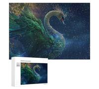 Rompecabezas 300 PCS para Adolescentes Magical Fantasy Swan Artwork Rompecabezas para Adultos Juguete Decoración De Pared Mejora La Memoria Ayuda A Ejercitar El Cerebro 300 PCS