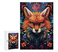 Rompecabezas 300 PCS para Adolescentes Magical Fox Portrait -1 Rompecabezas para Adultos Juegos Divertidos Una Obra De Arte Ayuda A Ejercitar El Cerebro 300 PCS