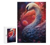 Rompecabezas 300 PCS para Adolescentes Magical Swan Artwork Rompecabezas para Adultos Juguete Decoración De Pared Mejora La Memoria Ayuda A Ejercitar El Cerebro 300 PCS