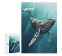 Rompecabezas 300 PCS para Adolescentes Majestic Humpback Whale Rompecabezas para Adultos Juguetes DIY para La Diversión Familiar Ayuda A Ejercitar El Cerebro 300 PCS