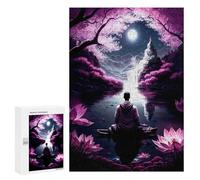 Rompecabezas 300 PCS para Adolescentes Meditating Monk Rompecabezas DIY Juguetes Una Obra De Arte como Regalo para Toda La Familia 300 PCS