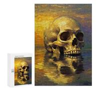 Rompecabezas 300 PCS para Adolescentes Memento Mori Reflections Rompecabezas para Adultos Juego Práctico Pero Divertido Y Humorístico Regalo De Cumpleaños, Regalos, 300 PCS