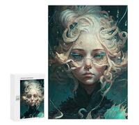 Rompecabezas 300 PCS para Adolescentes Mermaid Dreams Fantasy Art Rompecabezas para Adultos Juego Práctico Pero Divertido Y Humorístico para Cumpleaños, Navidad 300 PCS