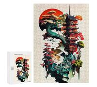 Rompecabezas 300 PCS para Adolescentes Modern Art of Japanese Rompecabezas para Adolescentes Juguetes DIY Decoración De Pared Ayuda A Ejercitar El Cerebro 300 PCS