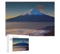 Rompecabezas 300 PCS para Adolescentes Mount Fuji Under A Starry Sky Rompecabezas para Adultos Juego Familiar Carrera De Velocidad De Manos Regalos para Reducir El Estrés 300 PCS