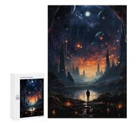 Rompecabezas 300 PCS para Adolescentes Mysterious Universe Rompecabezas para Adultos Juguete Decoración De Pared Difícil Difícil Desafiante De Completar 300 PCS