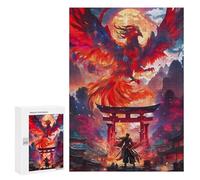 Rompecabezas 300 PCS para Adolescentes Mystery Phoenix In Torii Rompecabezas para Adultos Juego Práctico Pero Divertido Y Humorístico Regalo De Cumpleaños, Regalos, 300 PCS