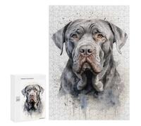 Rompecabezas 300 PCS para Adolescentes Neapolitan Mastiff Dog Rompecabezas para Adultos Juego Práctico Pero Divertido Y Humorístico para Cumpleaños, Navidad 300 PCS