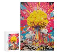 Rompecabezas 300 PCS para Adolescentes Nuclear Explosion Rompecabezas DIY Juguetes Una Obra De Arte como Regalo para Toda La Familia 300 PCS