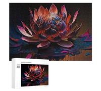 Rompecabezas 300 PCS para Adolescentes Painted Lotus Reflections Rompecabezas para Adolescentes Juegos Divertidos Ensamblaje De Patrones Ayuda Al Cerebro A Ejercitarse 300 PCS
