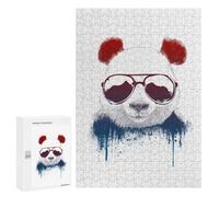 Rompecabezas 300 PCS para Adolescentes Panda Bear Watercolor Rompecabezas Juegos Familiares Ensamblaje De Patrones Cumpleaños Y Navidad 300 PCS