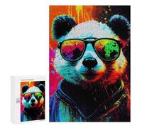Rompecabezas 300 PCS para Adolescentes Panda Popart Animal Rompecabezas para Adultos Juguete Decoración De Pared Difícil Difícil Desafiante De Completar 300 PCS