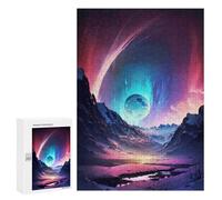 Rompecabezas 300 PCS para Adolescentes Planet Mountain Trek Rompecabezas para Adultos Juego Práctico Pero Divertido Y Humorístico para Cumpleaños, Navidad 300 PCS