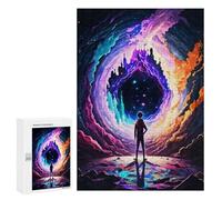 Rompecabezas 300 PCS para Adolescentes Portal Cosmic Space Rompecabezas para Adultos Juego Familiar Una Obra De Arte como Regalo para Toda La Familia 300 PCS