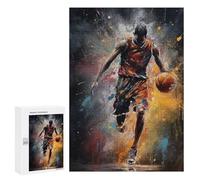 Rompecabezas 300 PCS para Adolescentes Powerful Basketball Player Rompecabezas para Adultos Juego Práctico Decoración del Hogar Cumpleaños Y Navidad 300 PCS