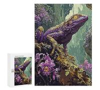 Rompecabezas 300 PCS para Adolescentes Purple Alien Monster Rompecabezas Juegos Familiares Ensamblaje De Patrones Cumpleaños Y Navidad 300 PCS