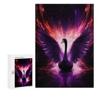 Rompecabezas 300 PCS para Adolescentes Purple Fire Swan Rompecabezas para Adultos Juego Práctico Pero Divertido Y Humorístico para Cumpleaños, Navidad 300 PCS