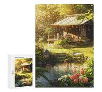 Rompecabezas 300 PCS para Adolescentes Quiet Garden Rompecabezas para Adultos Juego Familiar Una Obra De Arte como Regalo para Toda La Familia 300 PCS