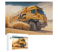 Rompecabezas 300 PCS para Adolescentes Racing Truck in Desert Dust Storm Rompecabezas para Adultos Juguete Decoración De Pared Mejora La Memoria Ayuda A Ejercitar El Cerebro 300 PCS