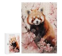 Rompecabezas 300 PCS para Adolescentes Red Panda Watercolor Rompecabezas para Adultos Juego Práctico Regalo De Cumpleaños Regalo De Cumpleaños, Regalos, 300 PCS