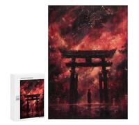 Rompecabezas 300 PCS para Adolescentes Red Torii Gate Rompecabezas para Adultos Juego Práctico Pero Divertido Y Humorístico para Cumpleaños, Navidad 300 PCS