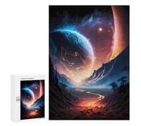 Rompecabezas 300 PCS para Adolescentes Road To Universe Landscape Rompecabezas para Adultos Juego Práctico Regalo De Cumpleaños Regalo De Cumpleaños, Regalos, 300 PCS