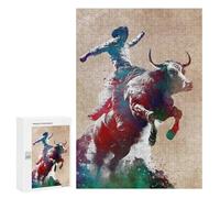 Rompecabezas 300 PCS para Adolescentes Rodeo Sport Art Rompecabezas Juegos Familiares Ensamblaje De Patrones Cumpleaños Y Navidad 300 PCS