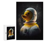 Rompecabezas 300 PCS para Adolescentes Rubber Duck Astronaut Bath Rompecabezas para Adultos Juego Familiar Decoración del Hogar para Cumpleaños, Navidad 300 PCS