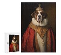 Rompecabezas 300 PCS para Adolescentes Saint Bernard The Pope Rompecabezas para Adultos Juegos Relajantes Arte De Pared Oferta como Regalos para Toda La Familia 300 PCS