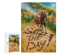 Rompecabezas 300 PCS para Adolescentes Seize The Day Rompecabezas Juegos Familiares Ensamblaje De Patrones Cumpleaños Y Navidad 300 PCS