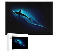 Rompecabezas 300 PCS para Adolescentes Sharks in The Deep Blue Sea Rompecabezas para Adolescentes Juegos Divertidos Ensamblaje De Patrones Ayuda Al Cerebro A Ejercitarse 300 PCS
