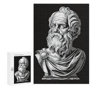 Rompecabezas 300 PCS para Adolescentes Socrates Philosopher Bust Rompecabezas para Adultos Juegos De Relajación Vacaciones En Casa Matar El Tiempo 300 PCS