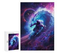 Rompecabezas 300 PCS para Adolescentes Space Surfing Adventure -6 Rompecabezas para Adultos Mejora La Memoria Interacción Entre Padres E Hijos Juguete Juego Intelectual 300 PCS