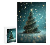 Rompecabezas 300 PCS para Adolescentes Sparkling Christmas Tree Rompecabezas para Adultos Juego Práctico Pero Divertido Y Humorístico Regalo De Cumpleaños, Regalos, 300 PCS