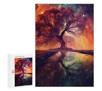 Rompecabezas 300 PCS para Adolescentes Spiritual Space Tree Rompecabezas DIY Juguetes Una Obra De Arte como Regalo para Toda La Familia 300 PCS