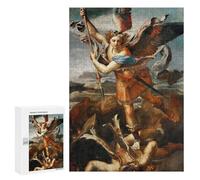 Rompecabezas 300 PCS para Adolescentes St Michael Vanquish Satan Rompecabezas Juegos Familiares Ensamblaje De Patrones Cumpleaños Y Navidad 300 PCS