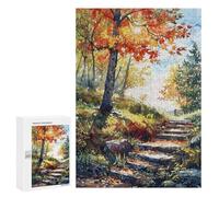 Rompecabezas 300 PCS para Adolescentes Steps to Fall Rompecabezas para Adultos Juguete Decoración De Pared Difícil Difícil Desafiante De Completar 300 PCS