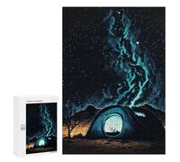 Rompecabezas 300 PCS para Adolescentes Tent Camping Night Time Rompecabezas para Adultos Juego Familiar Una Obra De Arte como Regalo para Toda La Familia 300 PCS
