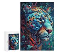 Rompecabezas 300 PCS para Adolescentes The Attentive Jaguar Rompecabezas para Adultos Juego Familiar Una Obra De Arte como Regalo para Toda La Familia 300 PCS